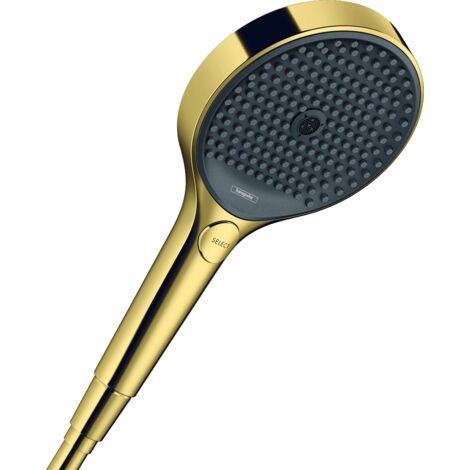 Hansgrohe Rainfinity - Alcachofa de ducha 130, 3 chorros, EcoSmart, aspecto de oro pulido 26865990 (1/2)