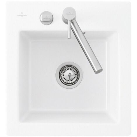 Fregadero 1 seno sin escurridor VILLEROY ET BOCH Subway Pure XS 47,5 x 51 cm Blanco (1/2)