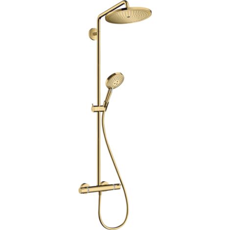 HANSGROHE Croma Select S 280 columna de ducha termostática aspecto dorado pulido (1/4)