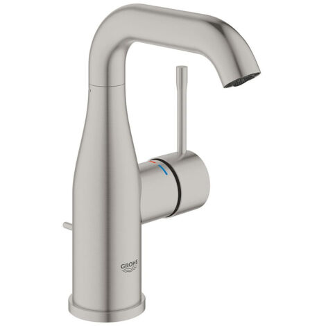 GROHE Mezclador de lavabo Essence Talla M Supersteel (1/3)