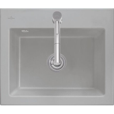 VILLEROY ET BOCH Subway 60 S fregadero 60 x 51 cm sin escurridor Grafito CeramicPlus (1/2)