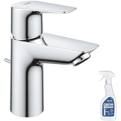 GROHE Quickfix Start Edge Mezclador de lavabo con desagüe y extraíble tamaño S + limpiador GrohClean (1/5)