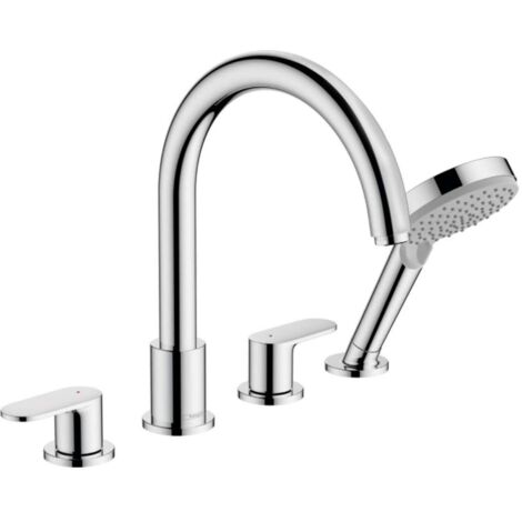 Mezclador de baño y ducha de 4 orificios HANSGROHE, Vernis Blend cromo