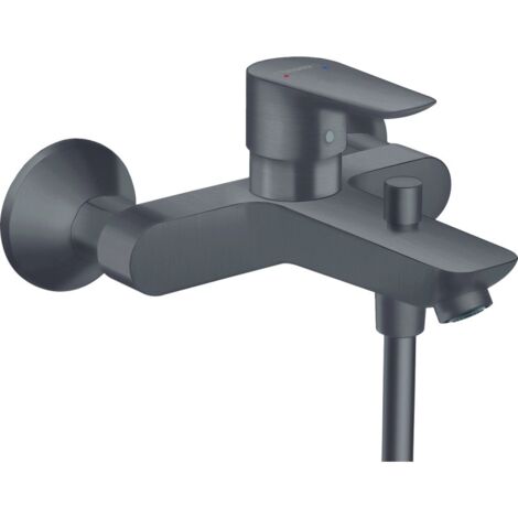 HANSGROHE Talis E mezclador mecánico para bañera y ducha negro cromo cepillado