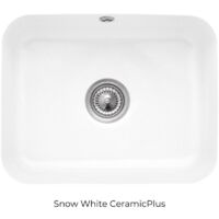 VILLEROY ET BOCH Cisterna 60C Snow White CeramicPlus fregadero de 1 seno con vaciador manual