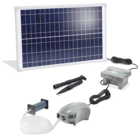 esotec Solar Teichbelüfter-SET 25/600 LiFePo4 AKKU Teichbelüftung Pumpe 101876