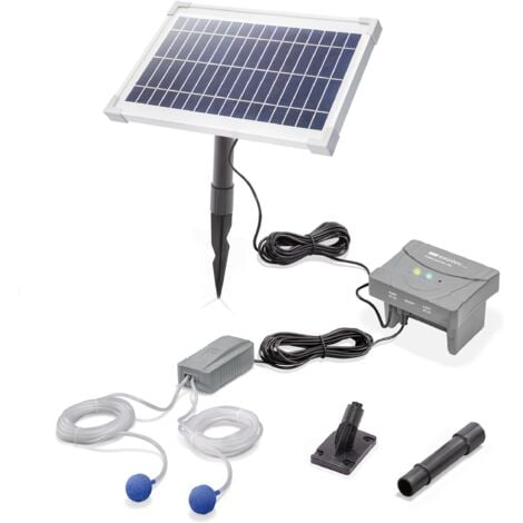 esotec Solar TeichbelüfterSET 8/200 LiFePO4 AKKU Teichbelüftung Pumpe