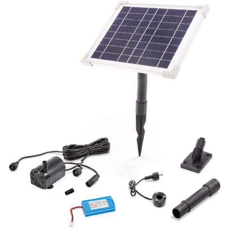 esotec Solar Pumpensystem mit LED-Licht für Brunnen und Wasserspeier 101921 (1/5)