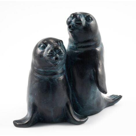 esotec Wasserspeier-Figuren Seehunde-Paar Einzelfigur Polyresin 100736