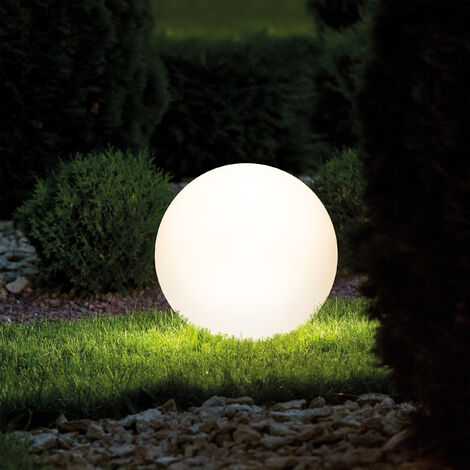 20 cm LED Solar Leuchtkugel Solarleuchte Garten Lampe Solar Kugel warmweiß 