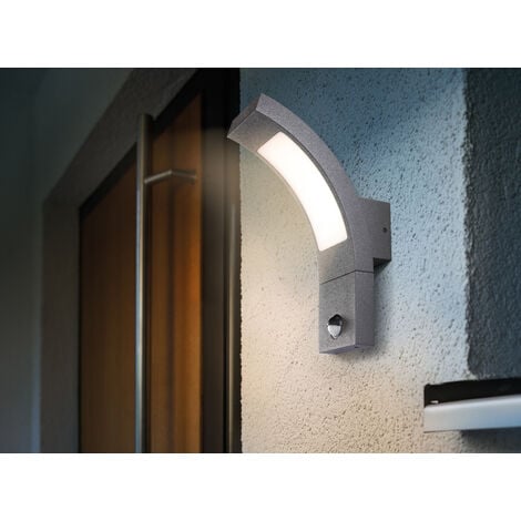 LED Sensor Außenwandleuchte warmweiß 3000K 520lm 6,5 Watt Außen Wandlampe  201172