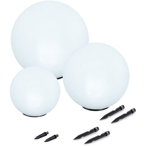 esotec Solar Leuchtkugel 3er SET multicolor Kugelleuchte Garten outdoor 102614