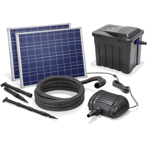 esotec Solar Außen Teichfilter-Set Premium 70/3400 4-Stufen-Filterung 101071