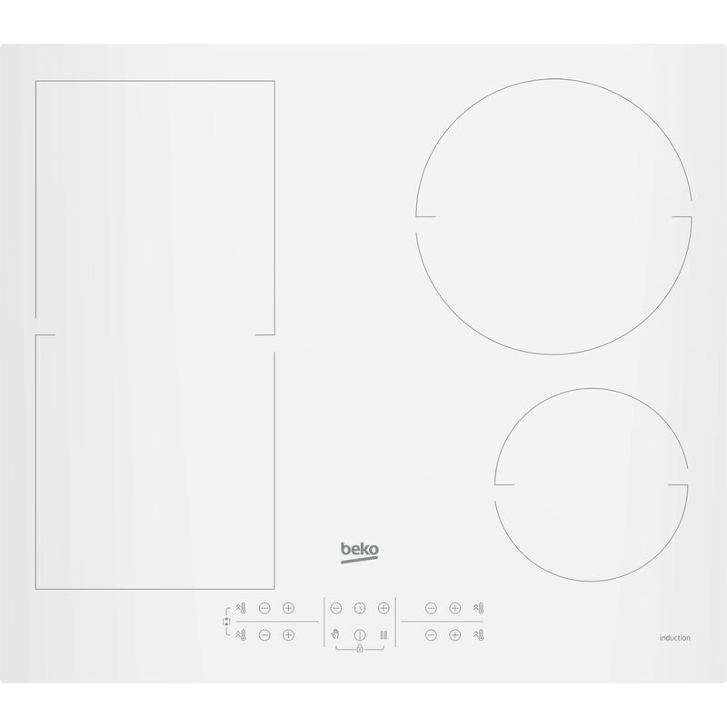 Placa Beko Hii64200fmtw 4 Fuegos Blanco 58x51cm Indyflex Touchslider