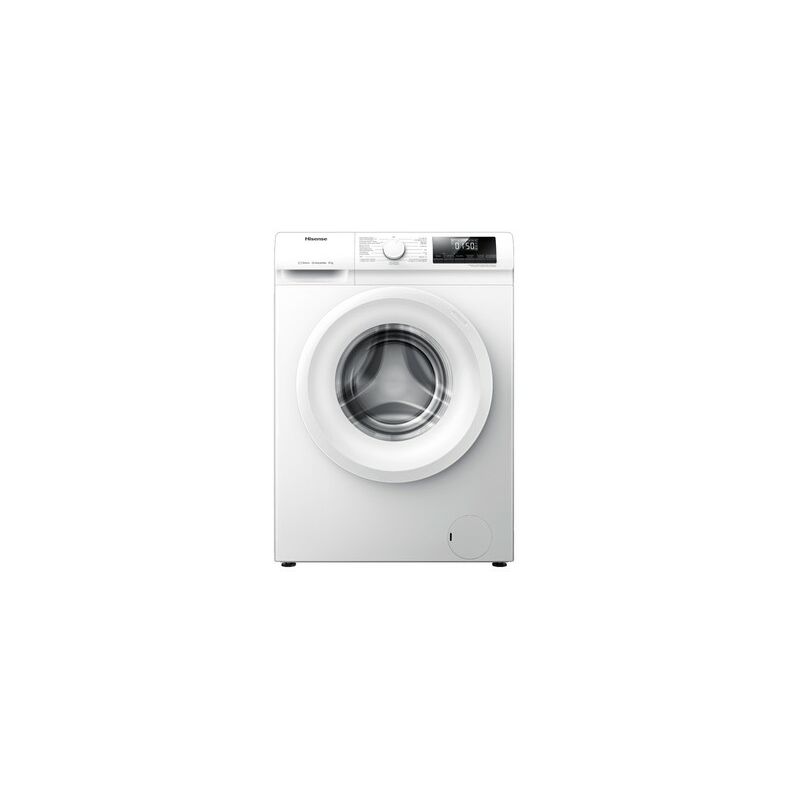 Lavadora Hisense Wfqp801419vm 8kg 1400rpm Funcion Vapor Clase A Display Digital