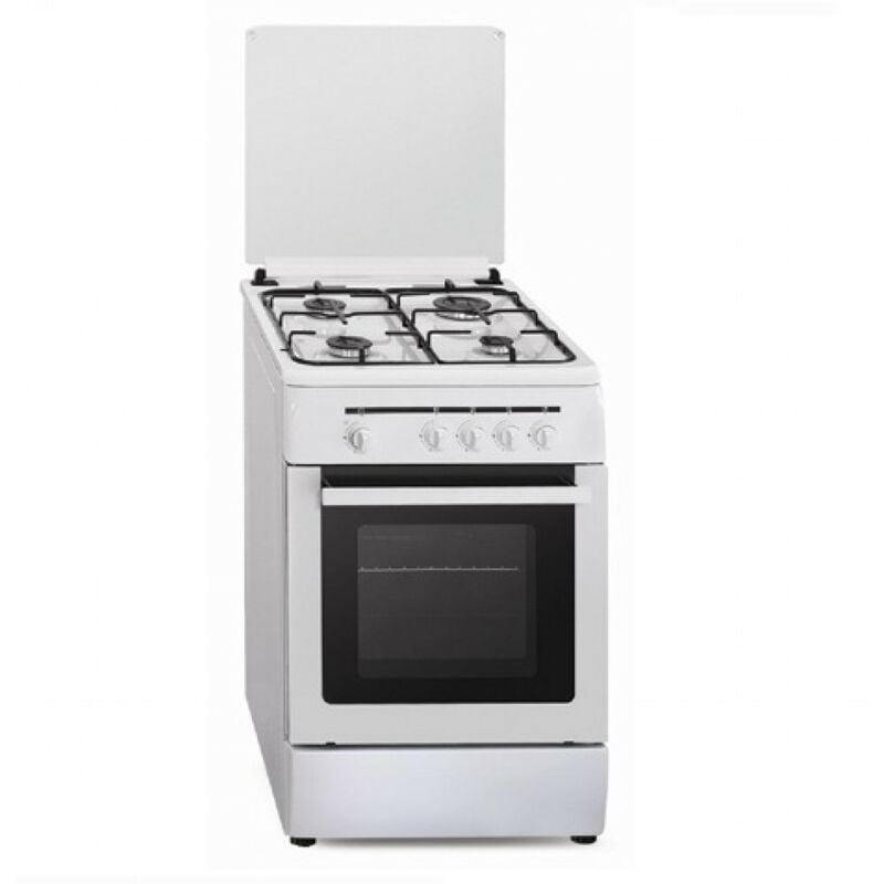 Cocina Vitrokitchen Cb55bb Blanca 4 Fuegos + Horno Gas Butano