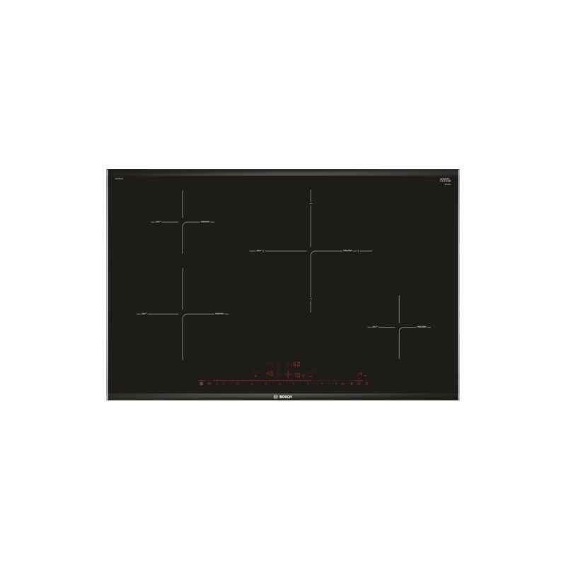 Placa Bosch Pie875dc1e Encastrable 80cms 4 Zonas Color Negro Terminacion Premium Directselect Premium Zona De 28 Cm Control De T