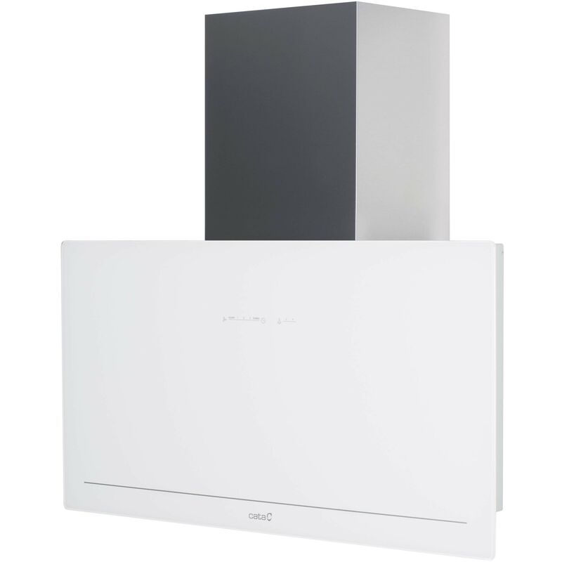 Campana Cata Goya 90 Wh Cristal Blanco Inclinada 820m3/h 40db Touch Control A+ 02184000