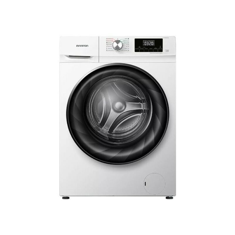 Lavadora Infiniton Wmy10w Blanca 10kg 1400rpm Clase B Funcion Vapor 15 Programas Display Inicio Diferido