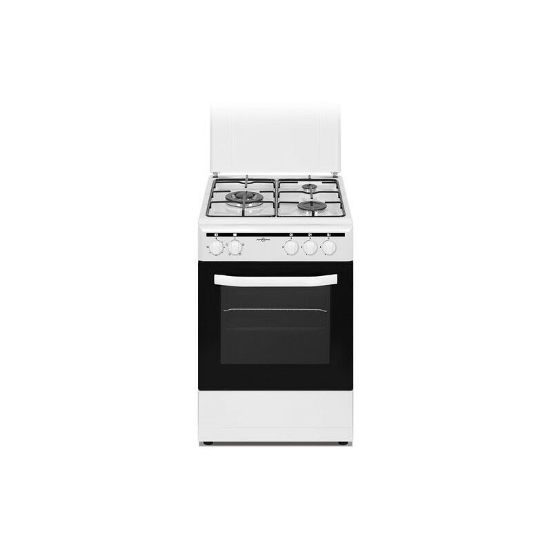 Cocina Vitrokitchen Cb5535bbe 3 Fuegos 1 Triple Horno Electrico 50x55 Blanco