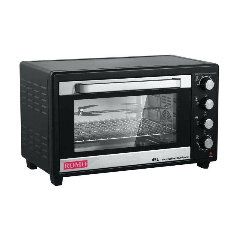 Horno Romo Ro-mh45l Negro 1800w 45 Litros Con Conveccion Y Rustipollo