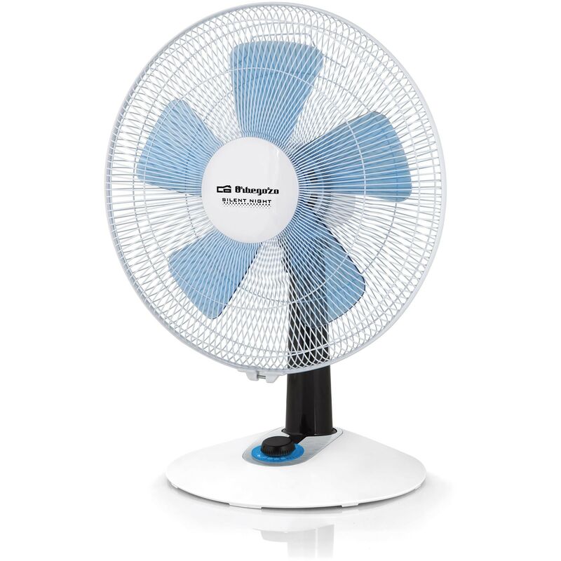 Ventilador Orbegozo Tf0148 Sobremesa 40cms 4 Velocidades Moderno 5 Aspas Modo Silencioso