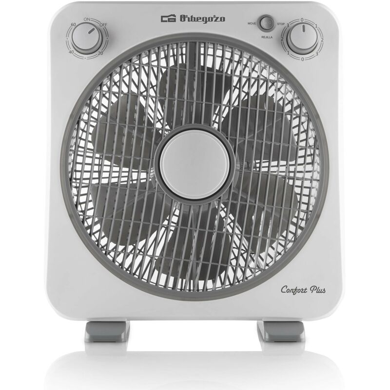 Ventilador Orbegozo Bf0138 Box Fan 30cms 3v Temporizador 2 Horas Asa Transporte 40w