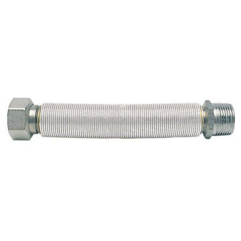 Tubo flessibile inox uniroll da 30 mt. 1/2 per acqua ricoperto bianco