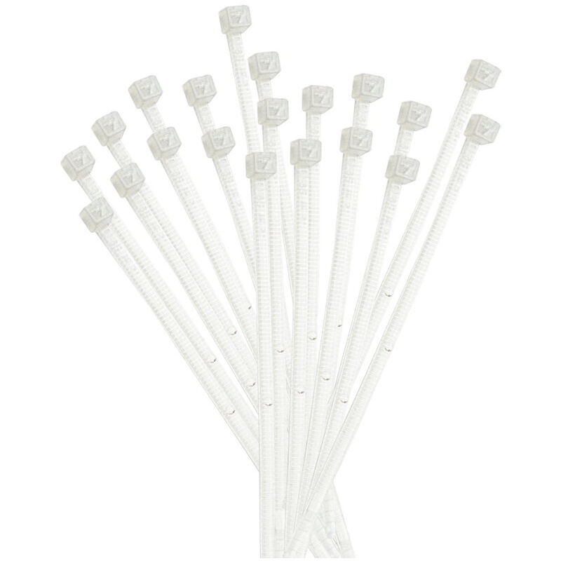 FERMATOVAGLIE IN PLASTICA C/MOLLA BIANCO