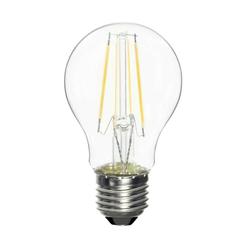 Lampadina a goccia a filamento LED Poliplast 8W 3000K attacco E27 500793W