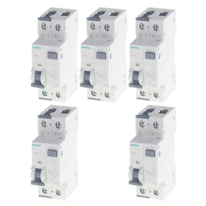 Kit Siemens differenziali magnetotermici 16A 1P+N 30MA 4,5KA 5SU13531KK16