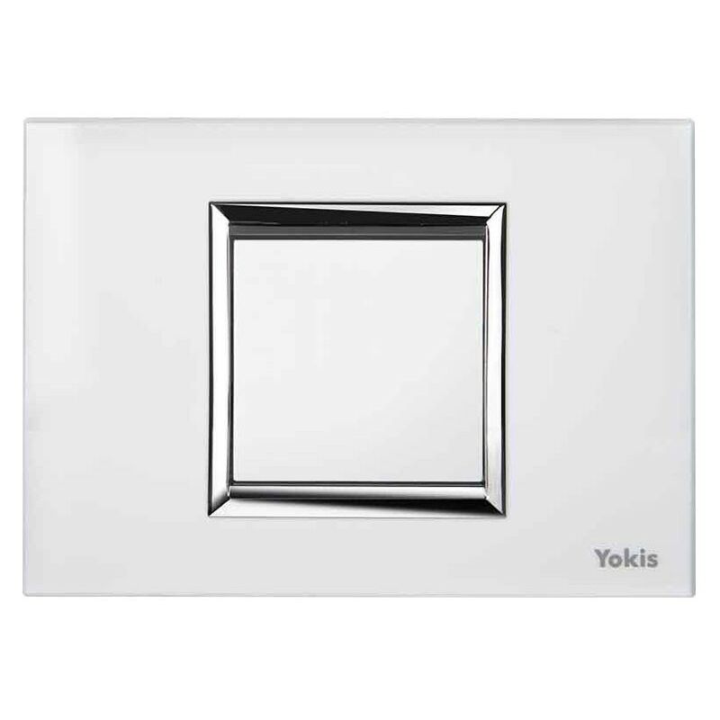 PLACCA PER INTERRUTTORE FAST CON SOTTOPIASTRA 250x60 mm ABS BIANCO 9010