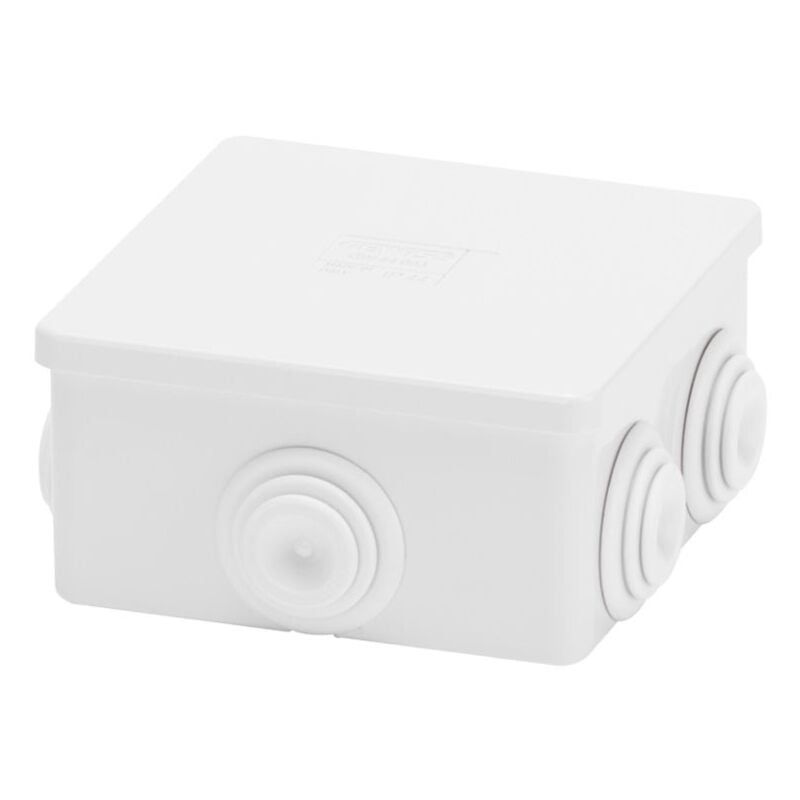 Cassetta Gewiss esterna quadrata con gommini IP44 80x80x40 GW44003