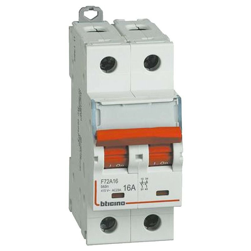 Bticino GC723AC40 Interruttore Salvavita Differenziale 40A Bipolare,  230-400V AC, 2 Moduli, 2P, Idn 30 mA