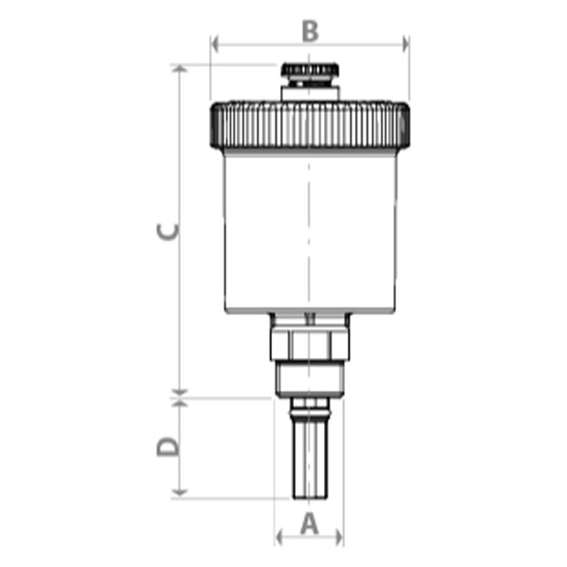 Valvola automatica sfogo aria per radiatori 1 1/4 sx R200X004 Giacomini