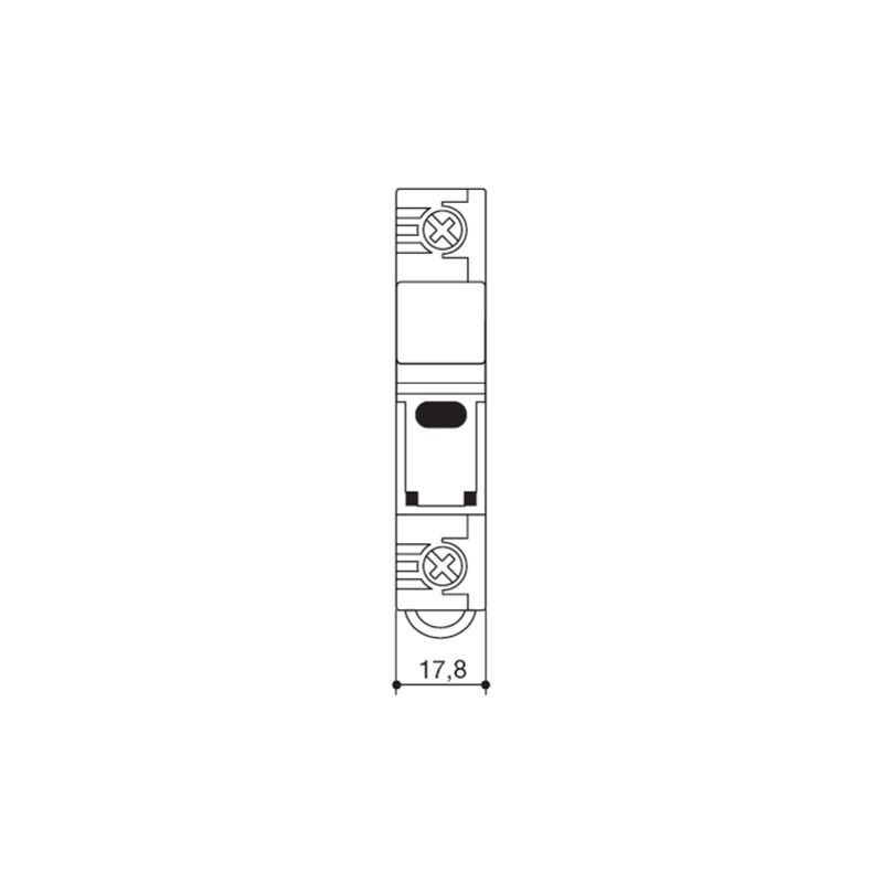 Portafusibili Italweber sezionabile BCH per fusibili 10,3 x 38 mm 2301038