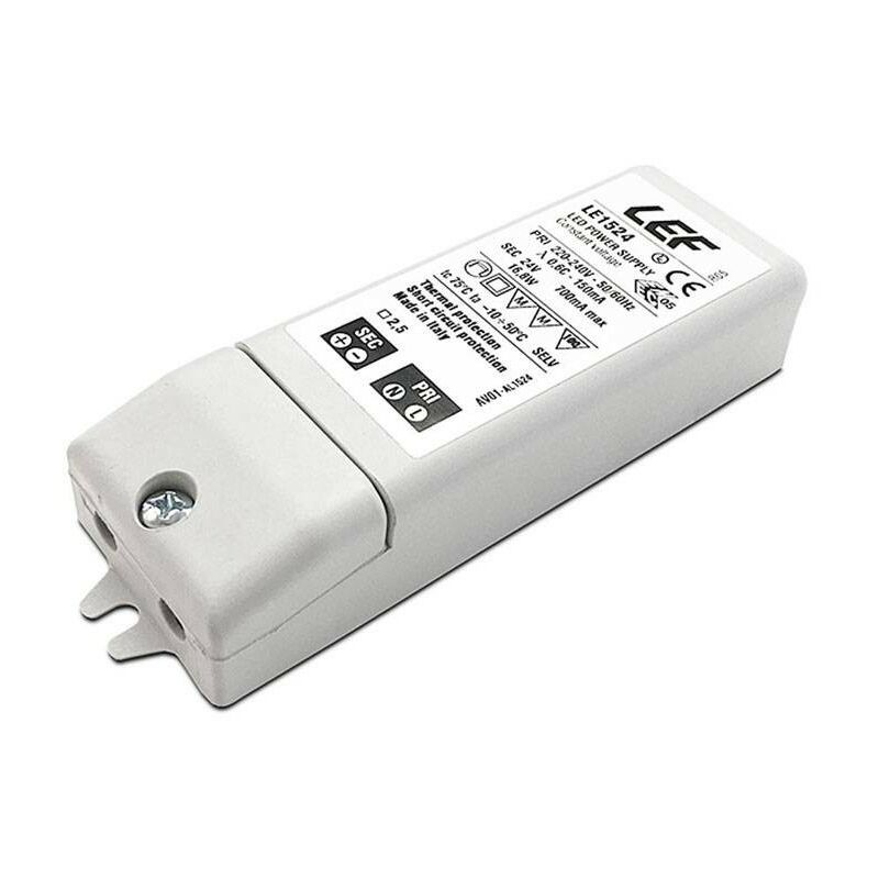 Alimentatore per strip LED LEF 16,8W 12VDC tensione costante IP20 LE1512