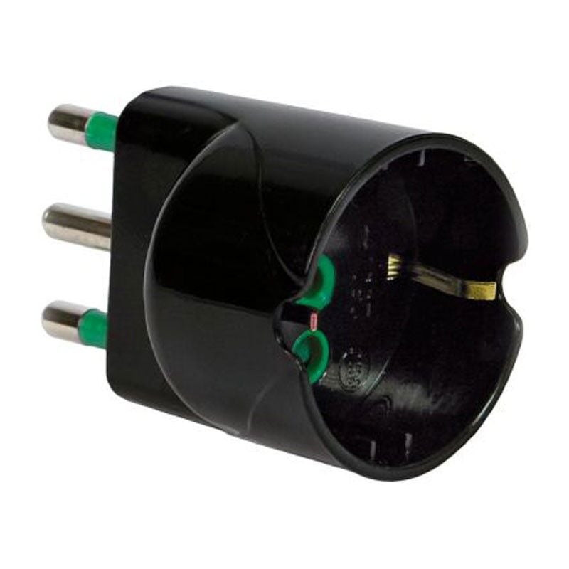 Adattatore Fanton spina 16A a presa schuko 16A 2P+T 82611-E