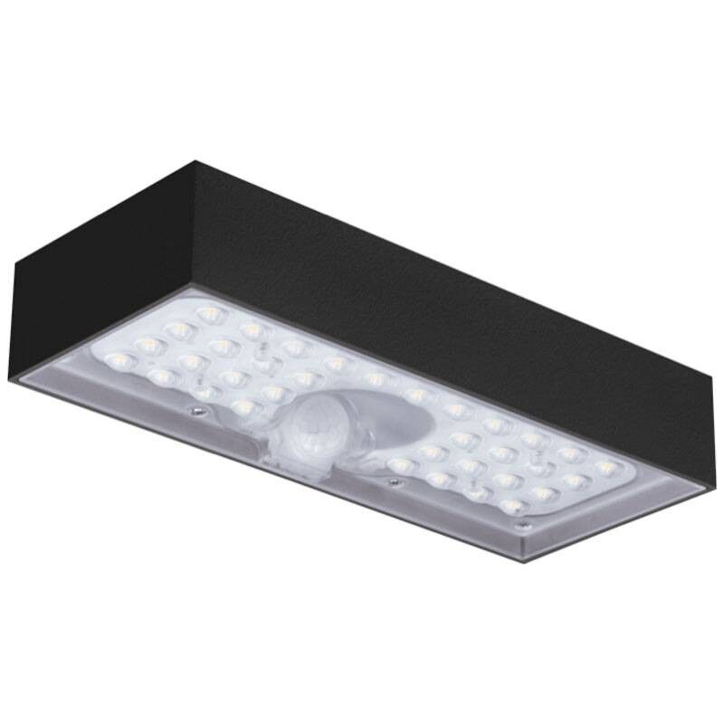 Applique Led Solare Century Domino 6W 4000K 800 Lumen Nero DOMNE-061240