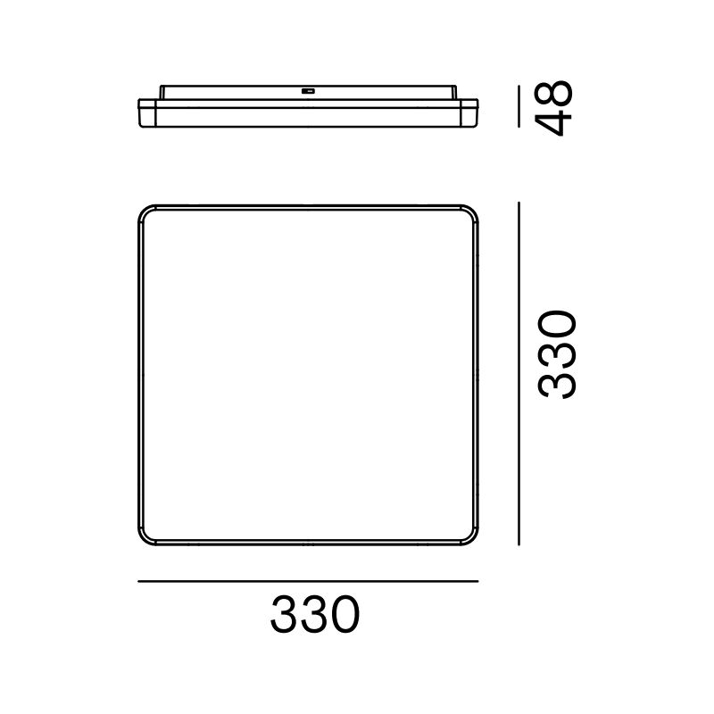 Plafoniera tonda a parete 24W Tris LED 3000-4000-5000K NOBILE PLDR33