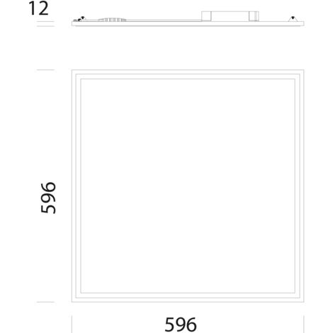 PACK 6 Pannello LED 120x30 40W- Philips Driver Temperatura di Colore Bianco  Naturale - 4000K Acquista di più e paga meno PACCHETTO PRO 6