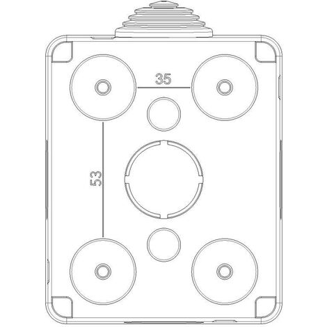 idrobox ip55 contenitore stagno bianco 2 posti moduli compatibile con vimar  plana 14902 - Elettroluce Store