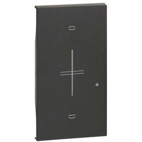 Cover Bticino Living Now comando tapparella wireless nera KG43M2