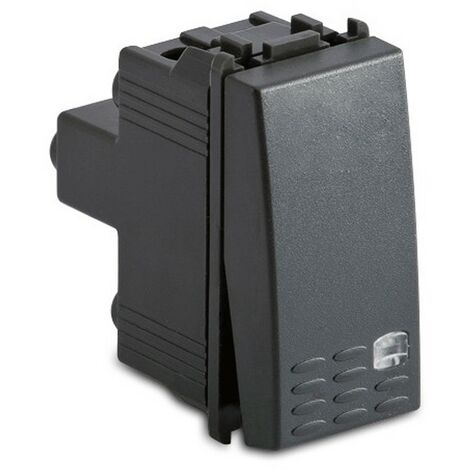 Pulsante Master Modo 1P 16A illuminabile grigio 31015