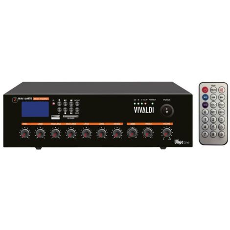 Mixer Amplificatore Vivaldi 120W 100V FM WIFI USB BT MA5120BTK