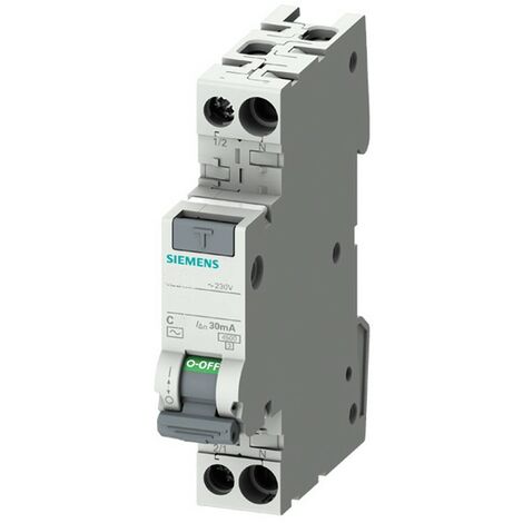 Magnetotermico differenziale Siemens 10A 4,5KA 1P+N tipo A 30ma 5SV13137KK10