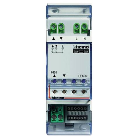 Attuatore Tapparelle Bticino 2 relè interni interblocati 2A 250Vac F401