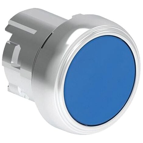 Pulsante ad impulso Lovato Platinum 22 mm Rasato Blu LPSB106