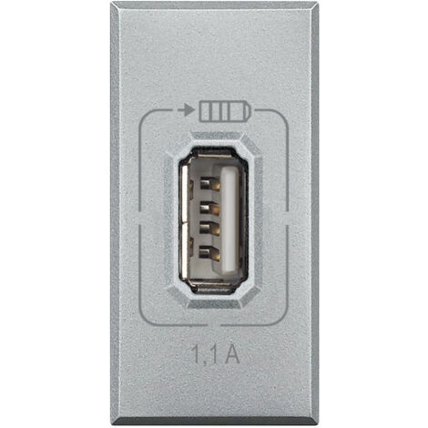 Presa Caricatore USB Bticino Axolute 1100 mA  HC4285C1