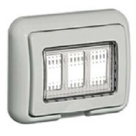 Bticino Idrobox placca IP55 3 moduli Serie Matix 25603